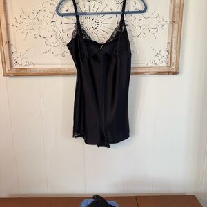 Victoria's Secret Black Lace Sleep Romper